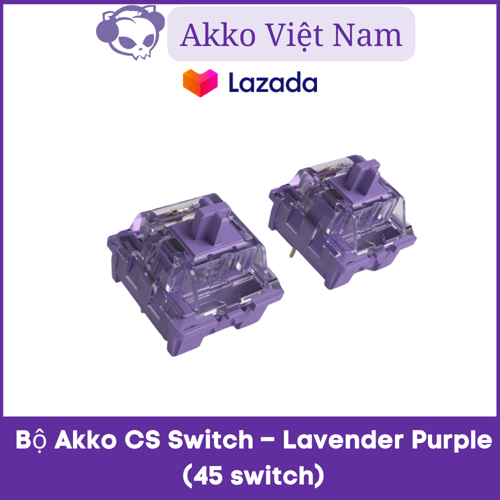 Bộ Switch bàn phím cơ AKKO CS Switch – Lavender Purple (45 switch)