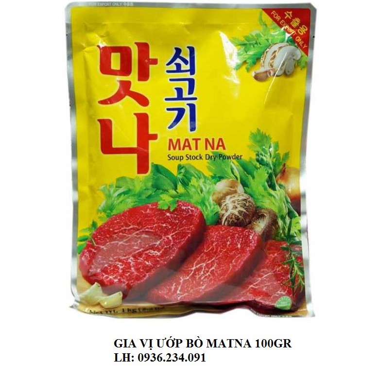 Bột bò Hàn quốc MATNA gói 100g