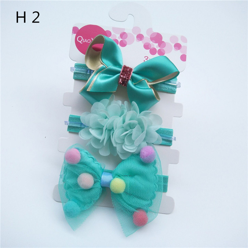 set phụ kiện băng đô nơ xinh cho bé set 3 cái