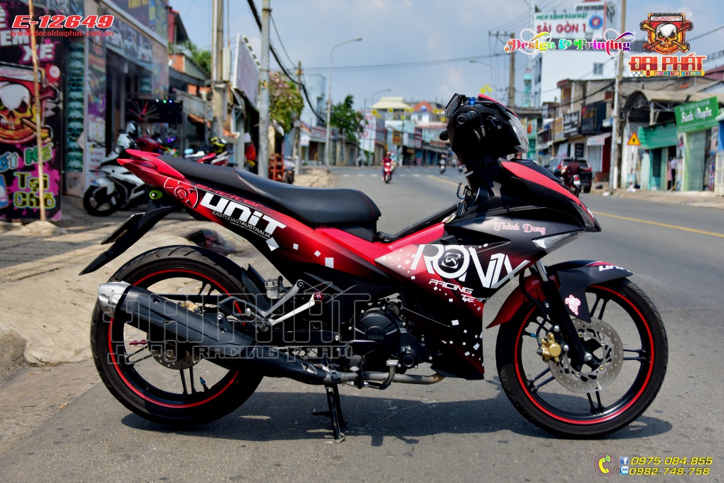 Tem Trùm Exciter 150 Ronix Đỏ Đen Nhám - E-12649