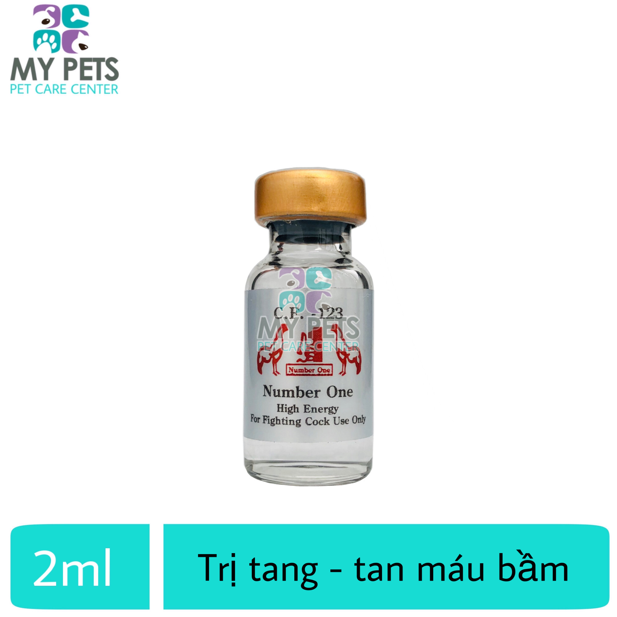 CF123 hết tang tan máu bầm số 1 cho gà đá - lọ 2ml