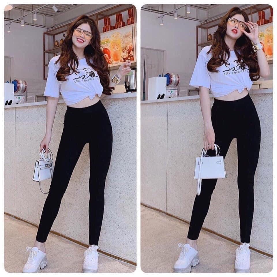 (SALE) Quần legging dài chất thun thái lan (hàng RAINBOW)