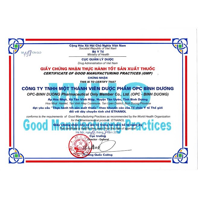 LỐC 10 CHAI OXY GIÀ OPC