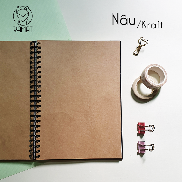 [HCM] Sổ Lò Xo Ghi chép Basic bìa đen - Size A5