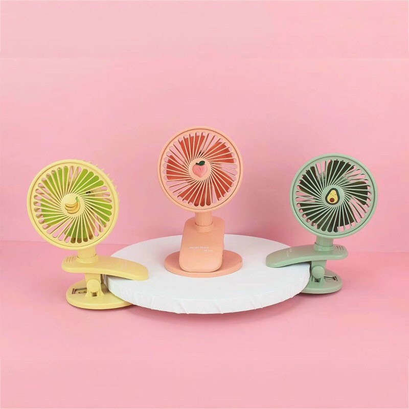 quạt kẹp tích điện mini