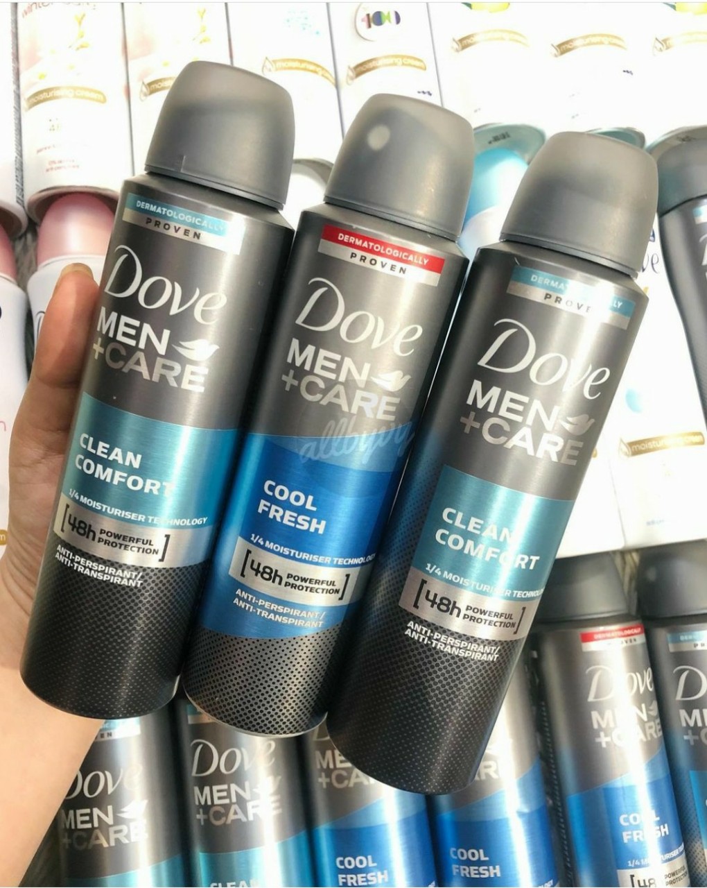 Xịt khử mùi Dove nam nữ 150ml