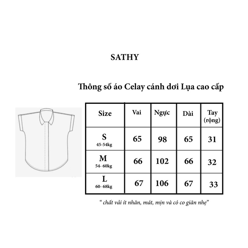 Áo sơmi lụa cánh dơi SATHY cao cấp ( Celay shirt)