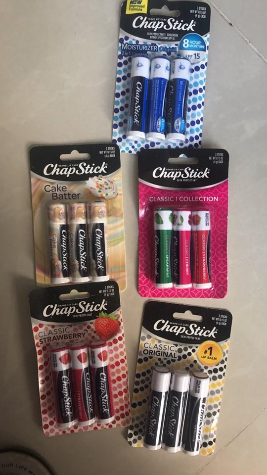 SON DƯỠNG CHAPSTICK - SET 3 SON