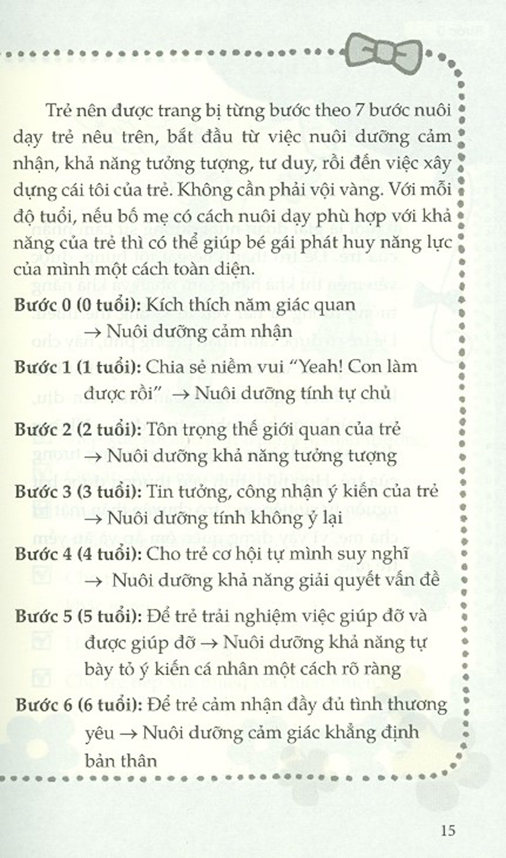 Nuôi Dạy Bé Gái Từ 0 Đến 6 Tuổi