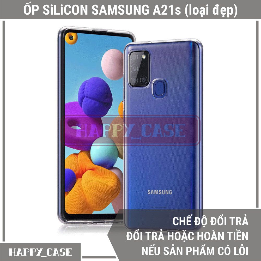 Ốp Lưng Điện Thoại Samsung A21s (Loại Đẹp) Thin Transparent Silicon