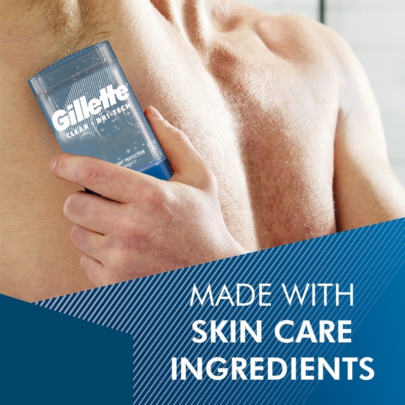 Gel khử mùi Gillette 107g (Nhập khẩu từ Mỹ - Gel trong suốt - Khử mùi suốt 48h)