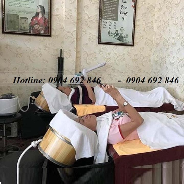 COMBO Thùng xông đầu dưỡng tóc + Máy xông