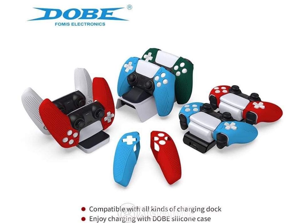 Bọc Silicone Tay Cầm PS5 - DualSense Controller - Dobe (Loại 2 Mảnh)