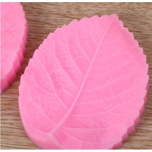 Bộ 2 khuôn silicon 3D gân lá hoa hồng