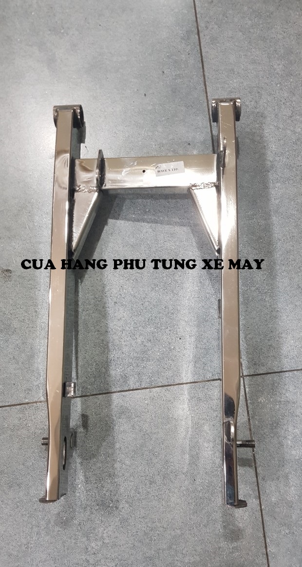 Gấp gắn xe Wave RS100 inox 304 sáng bóng, bền, đẹp