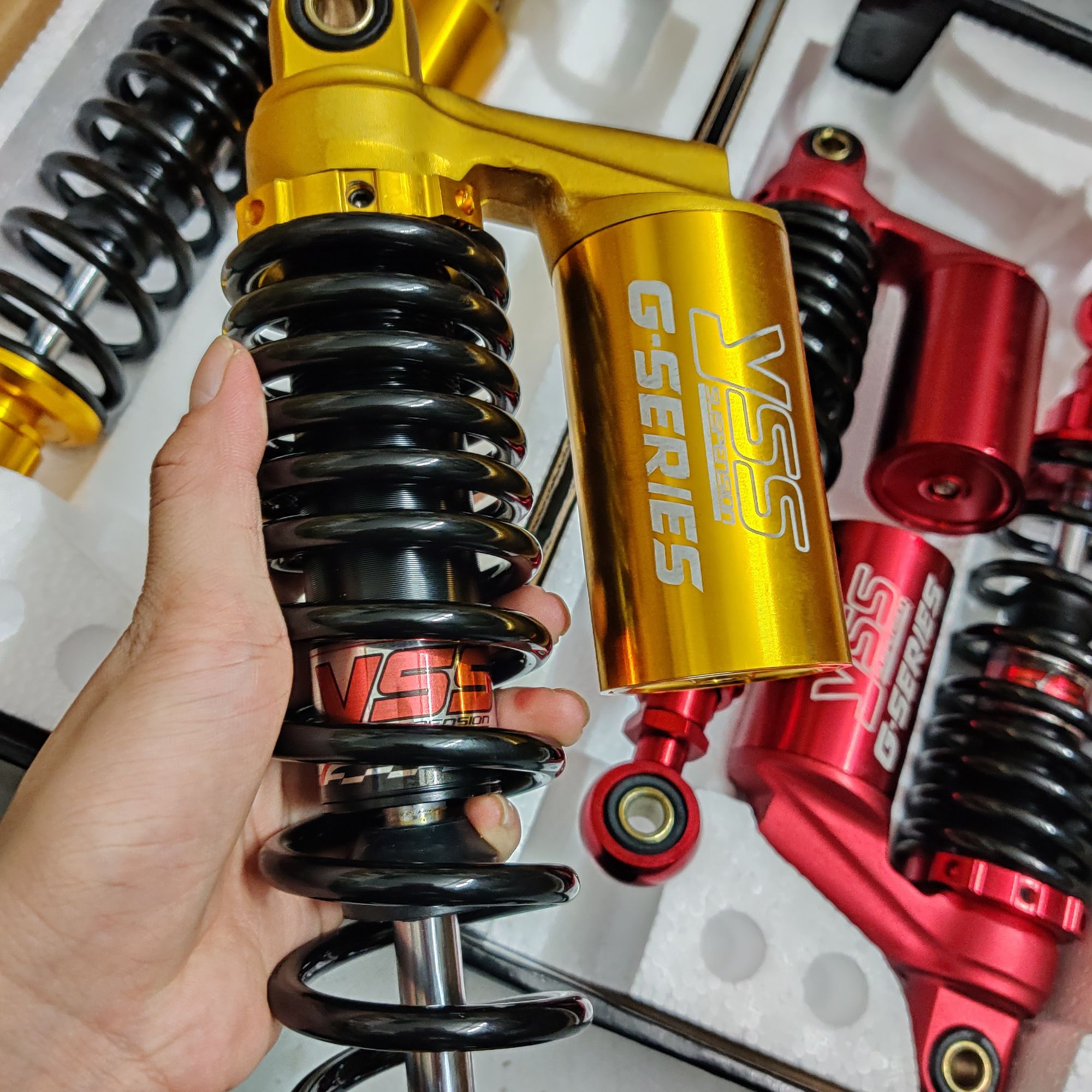 Phuộc Yss G series bình Màu lắp Dr Wave RS CUP AXELO BLADE WIN Charly Future