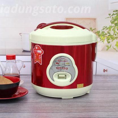 Nồi cơm điện SATO S10-32B 1.0L (Đỏ trắng)