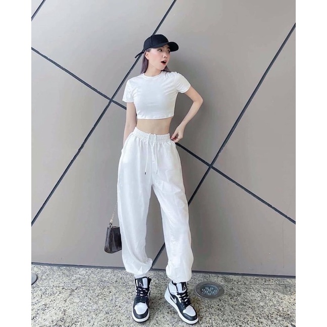Quần Jogger- Quần Bom Bo Chun Cá Tính vải da cá