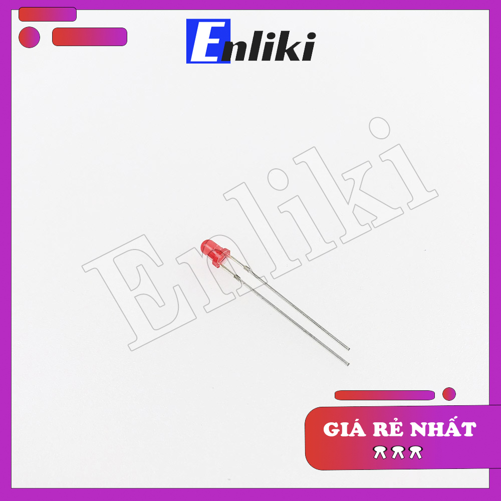 5 Chiếc Led 3mm đỏ đục