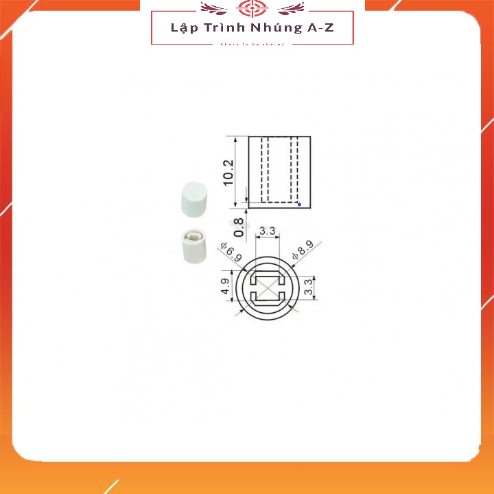 [Lập Trình Nhúng A-Z][G27] Bộ 2 Nắp Công Tắc Lò Xo PS-22F02