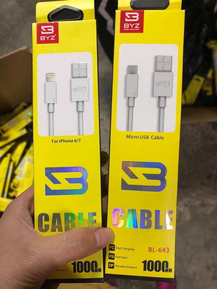 Cáp Sạc IPhone - Android BYZ BL - 642 Zin Chính HãngHOT