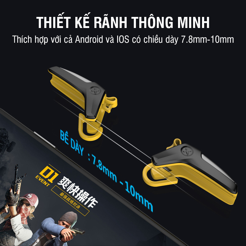 Bộ nút bắn Pubg N1 | Nút bấm chơi game PUBG Mobile, Free Fire, COD