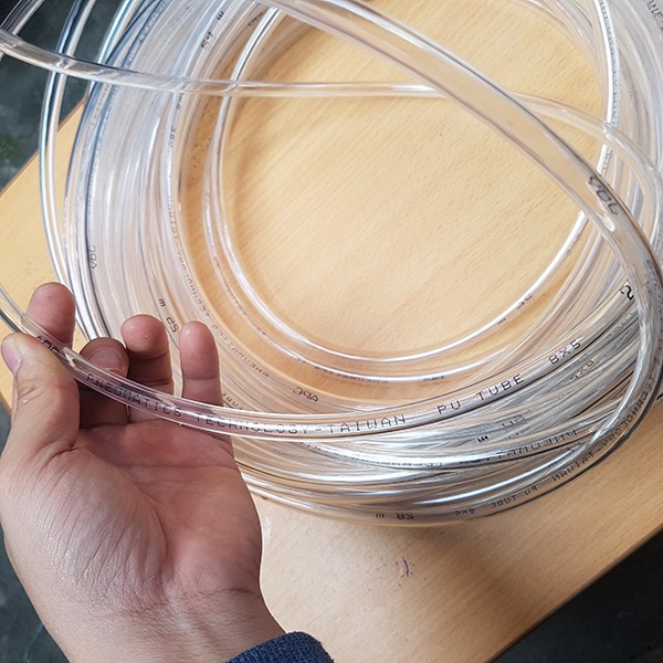 Combo 10M Ống Hơi Khí Nén Đài Loan Mầu Trắng Trong Đường Kính 8Mm