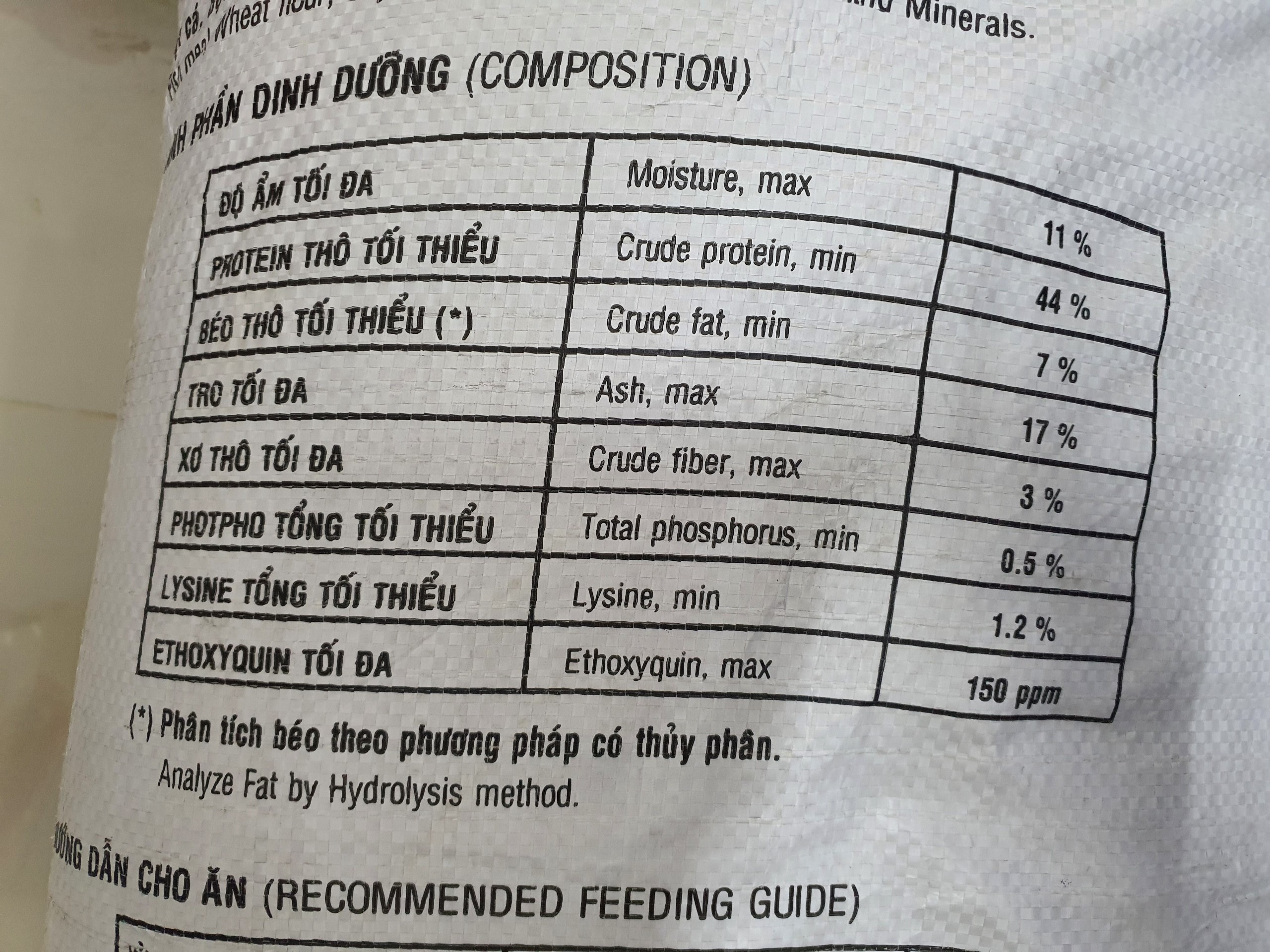 Thức ăn cho lươn UP 1li 1kg