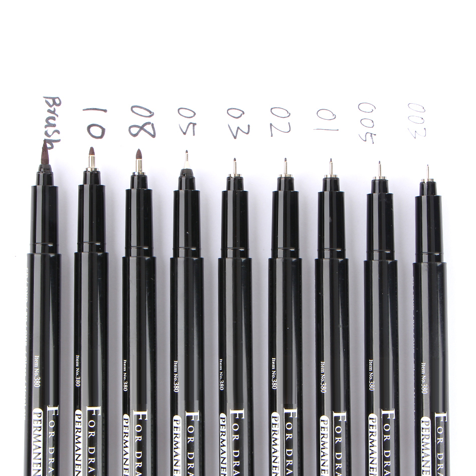 [HCM]BÚT LINE ĐI NÉT CAO CẤP MARVY UCHIDA 380 (NHIỀU SIZE VẼ ĐƯỢC TRÊN TẤT CẢ VẬT LIỆU)