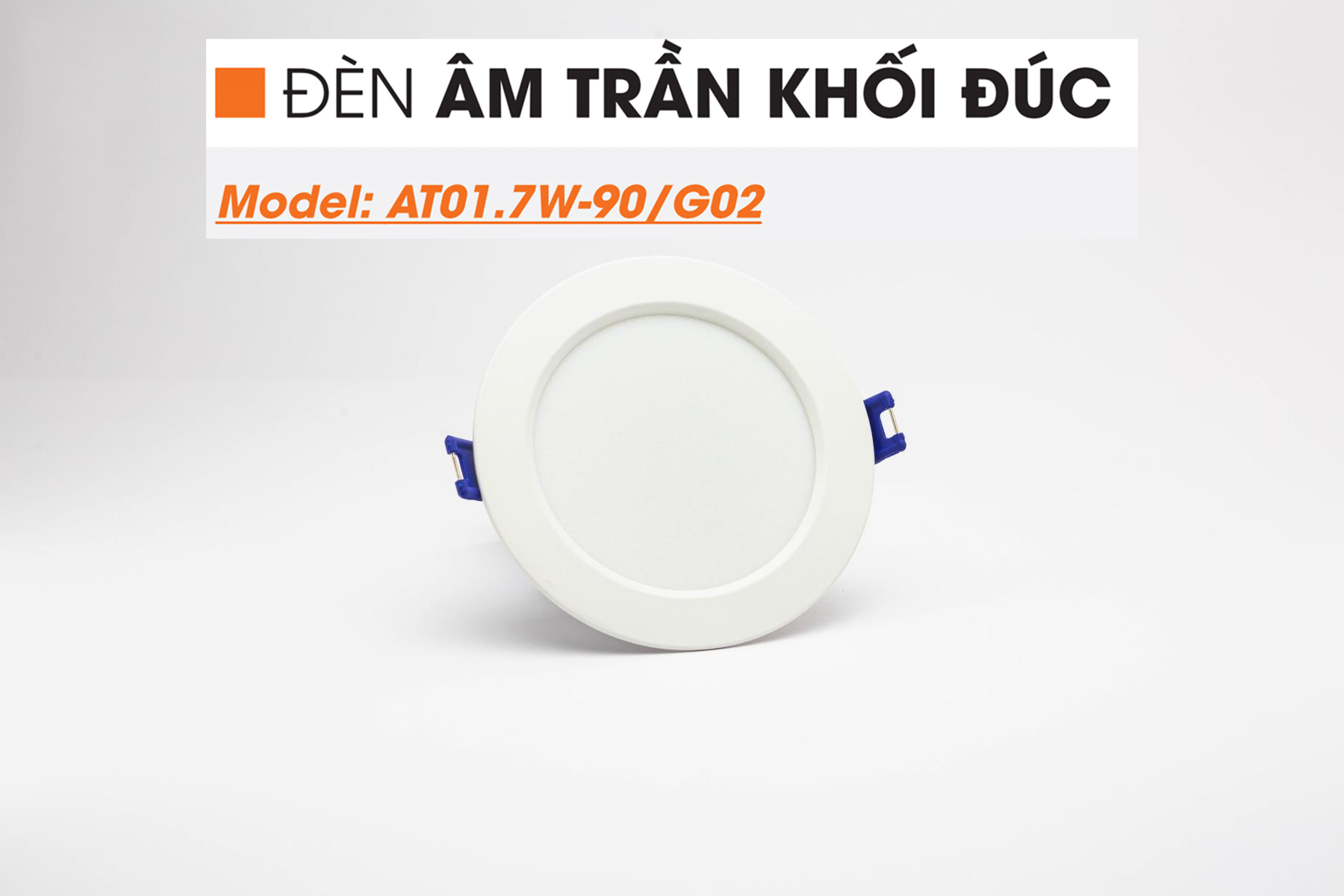 ( Bảo Hành 2 Năm )ĐÈN LED DOWNLIGHT ÂM TRẦN (7W - Phi 90 ) ( 9W - Phi 110) ( KHỐI ĐÚC )( Nguồn Liền ),Siêu Sáng Tiết Kiệm Điện,