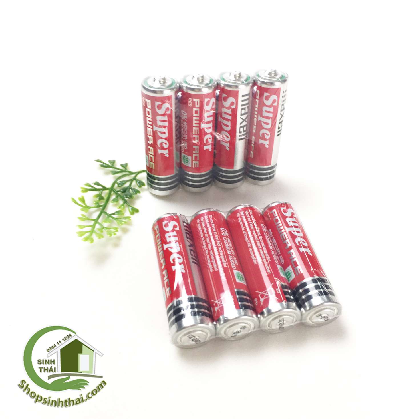 Vỉ 4 viên pin AAA đỏ - pin tiểu 2A con ó PINACO Eagle, pin gắn đồng hồ, đồ chơi