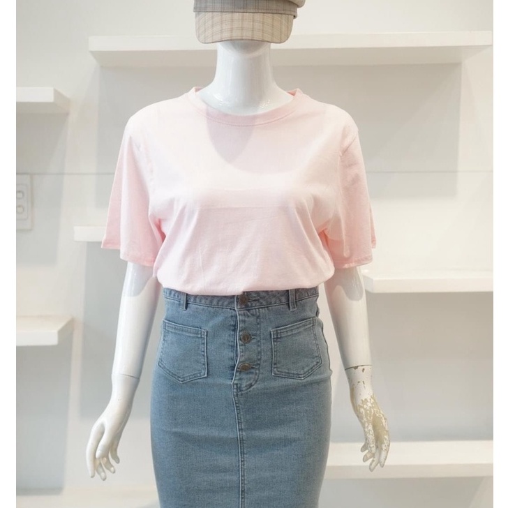 Áo thun nữ cotton trơn basic menina thời trang