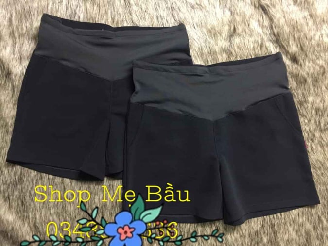 Quần Sóc Bầu Umi Có Đáp Chun Bụng Thoải Mái - Chất  Đẹp