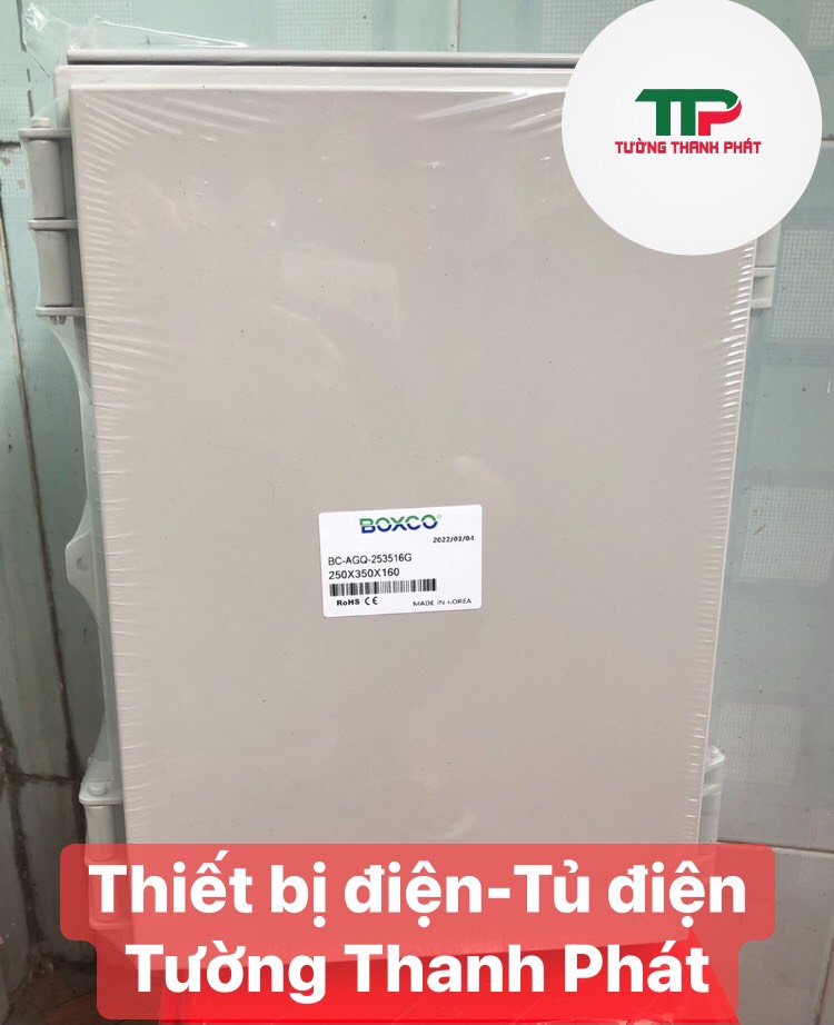 Tủ điện nhựa abs 250x350x160 chống nước ip67 - boxco