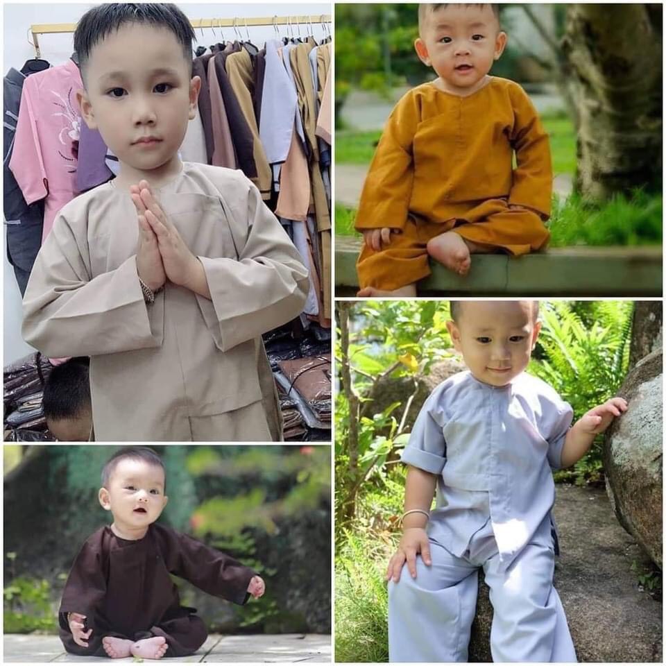 ĐỒ LAM ĐI CHÙA - mẫu Vạt Hò Bé