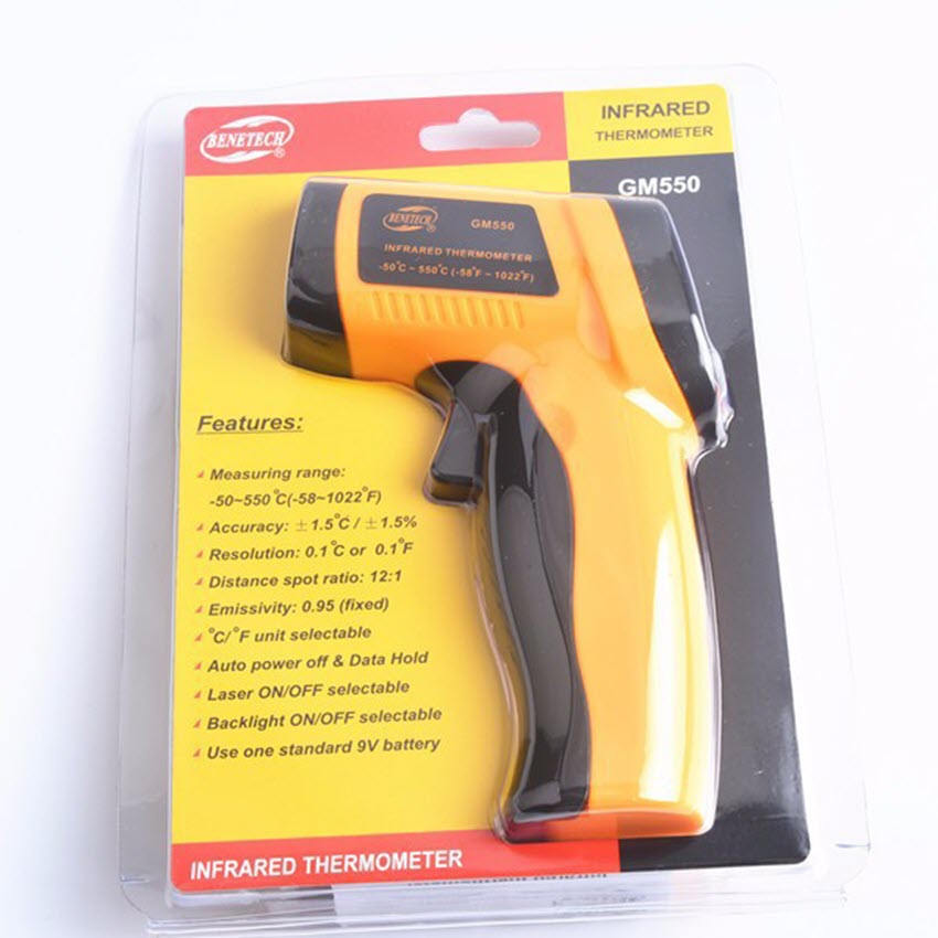Máy đo nhiệt độ từ xa bằng laser GM550 chất lượng cao