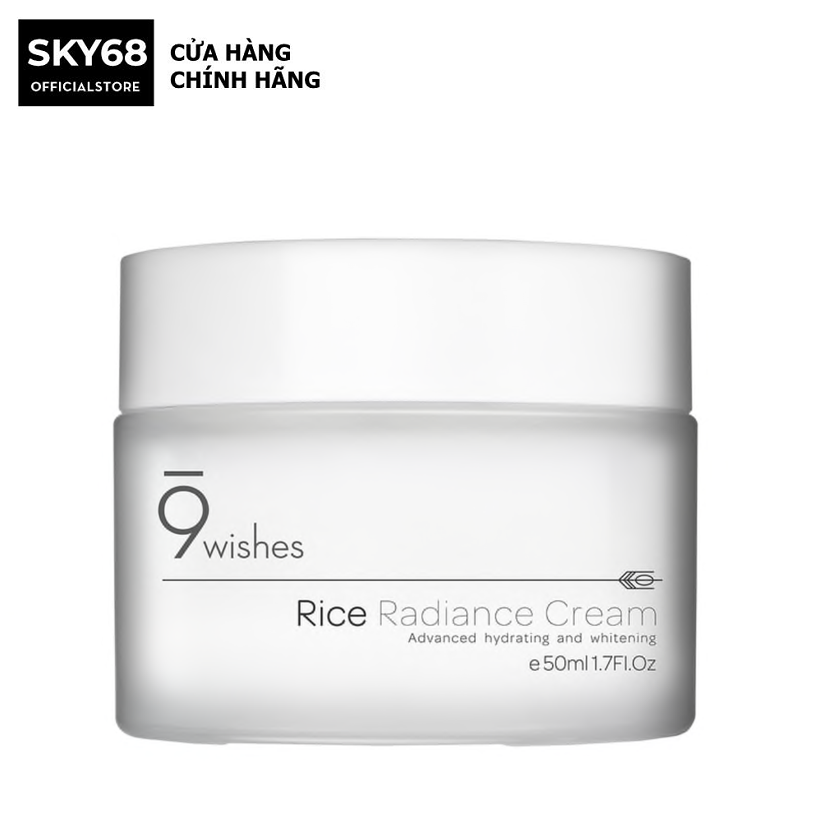 Kem dưỡng ẩm trắng da và chống lão hóa 9 Wishes Rice Radiance Cream 50ml