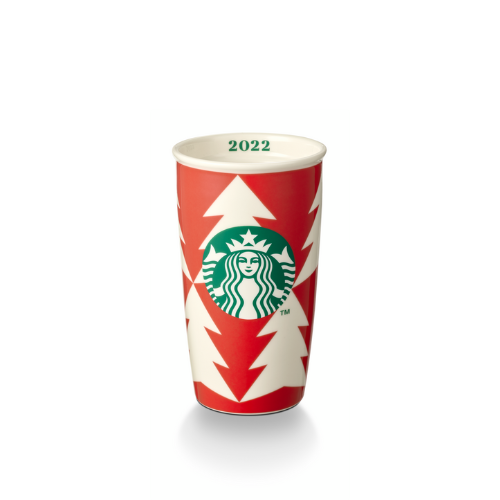 Cốc Sứ Mug Starbucks 12Oz (355ml) DW 2022 Red Cup