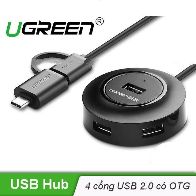 Hub USB 2.0 4 cổng tốc độ cao UGREEN CR106
