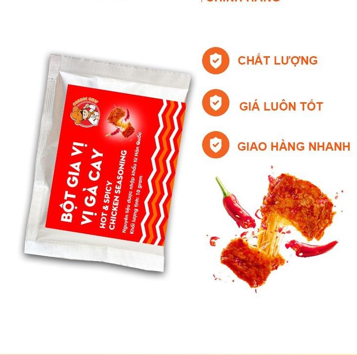 Gói 30gr Bột Gia Vị Gà Rán Cay Hàn Quốc Loại Đặc Biệt
