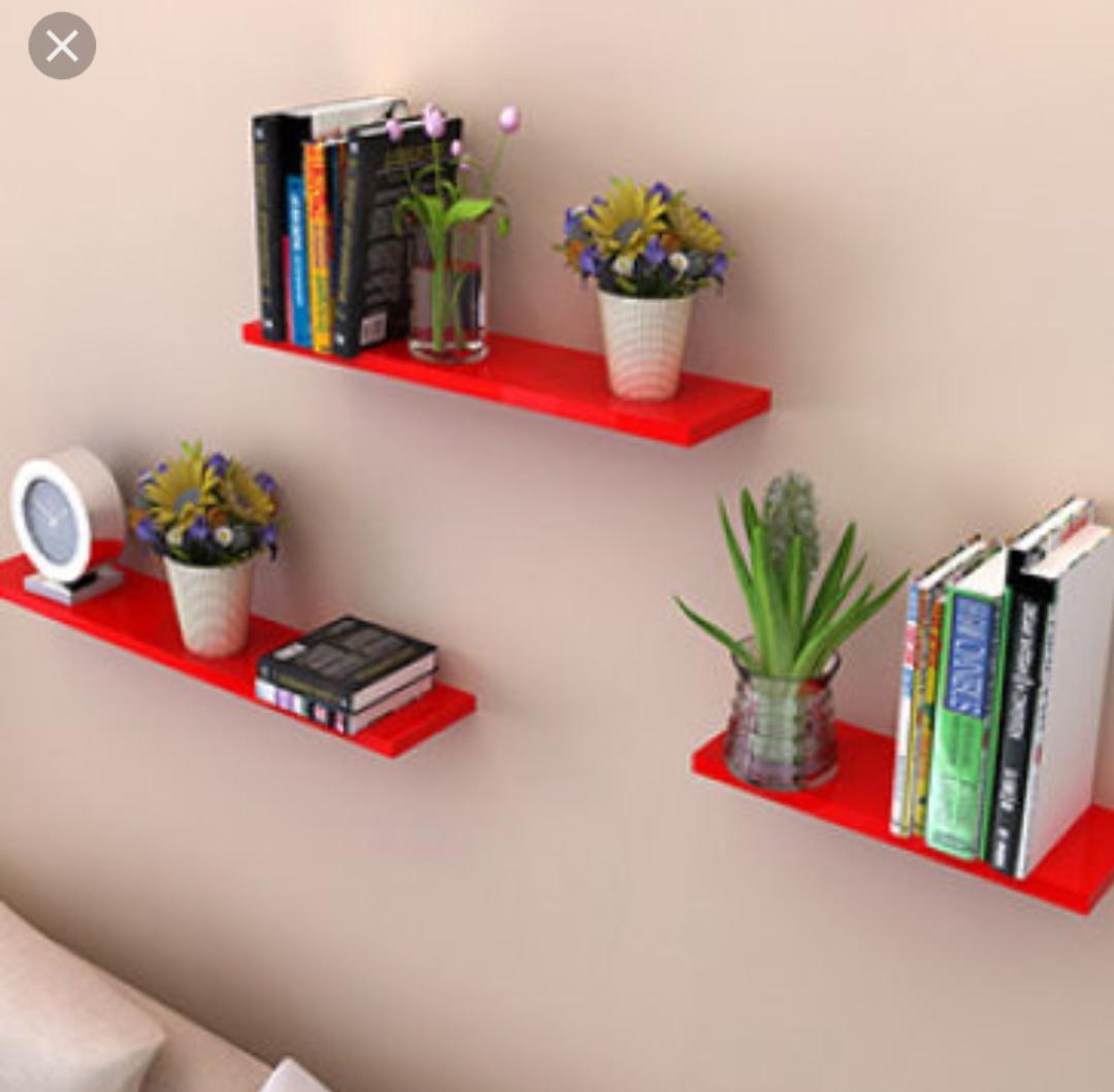 Bộ kệ gỗ trang trí 3 thanh ngang 60cm