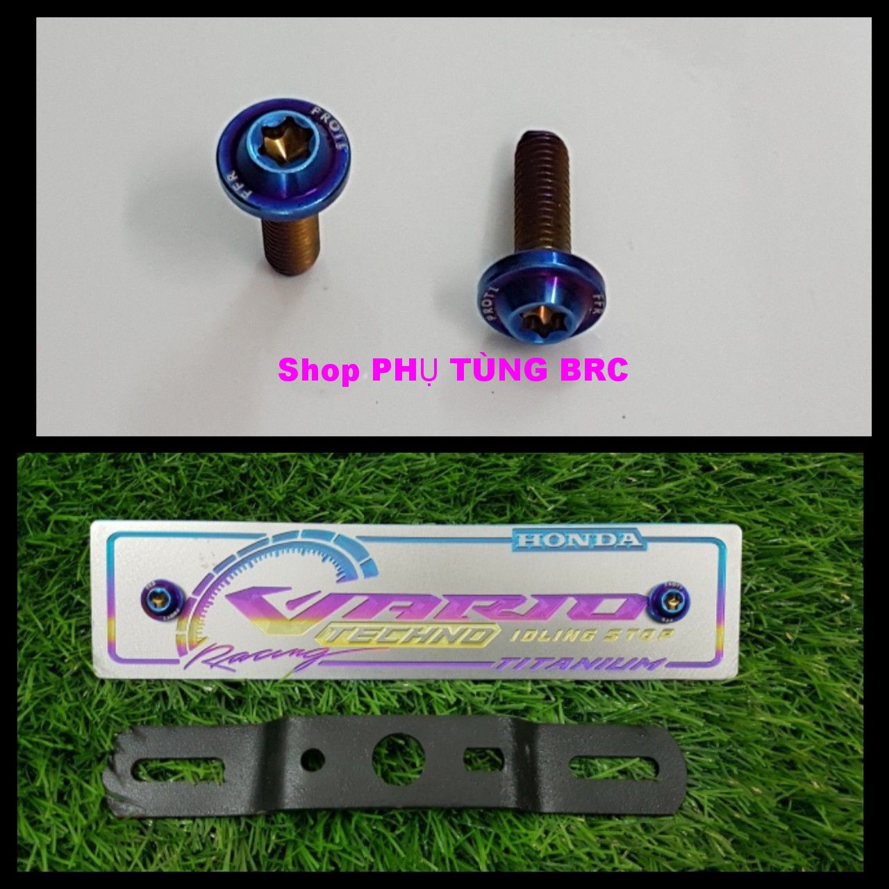 Combo 2 con ốc titan PROTI bắt bảng tên ( SL: 2 con ốc titan)