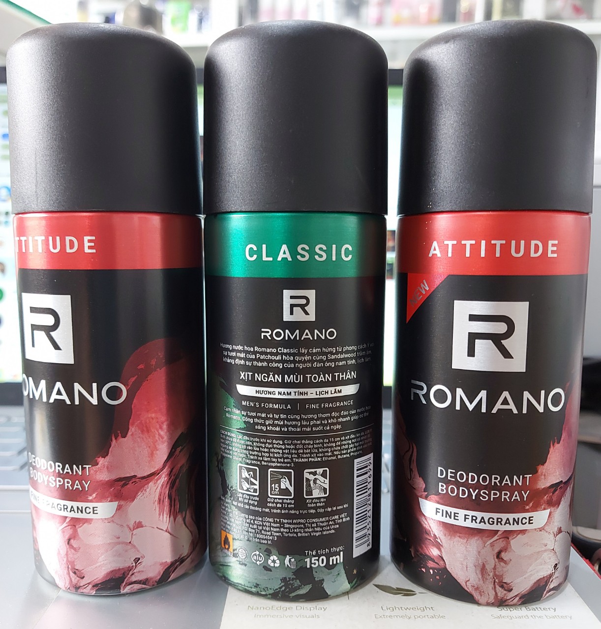 xịt khử mùi romano chai 150ml