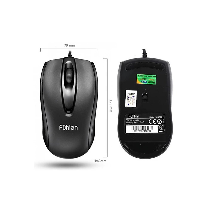 Chuột quang có dây fuhlen dây L102