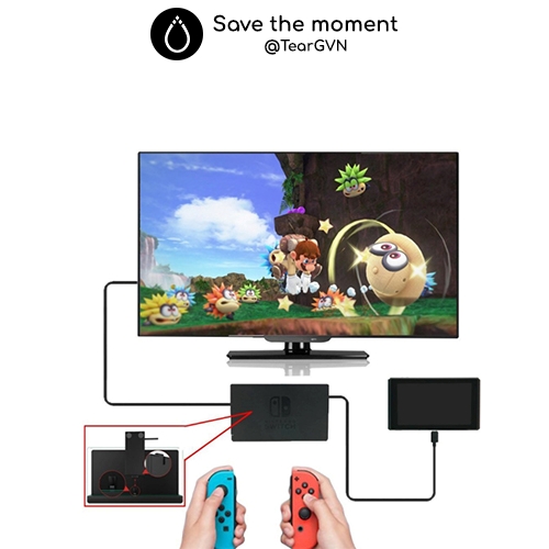 Cáp nối dài Type-C AOLION từ Dock đến máy cho Nintendo Switch Oled / Switch v1,2