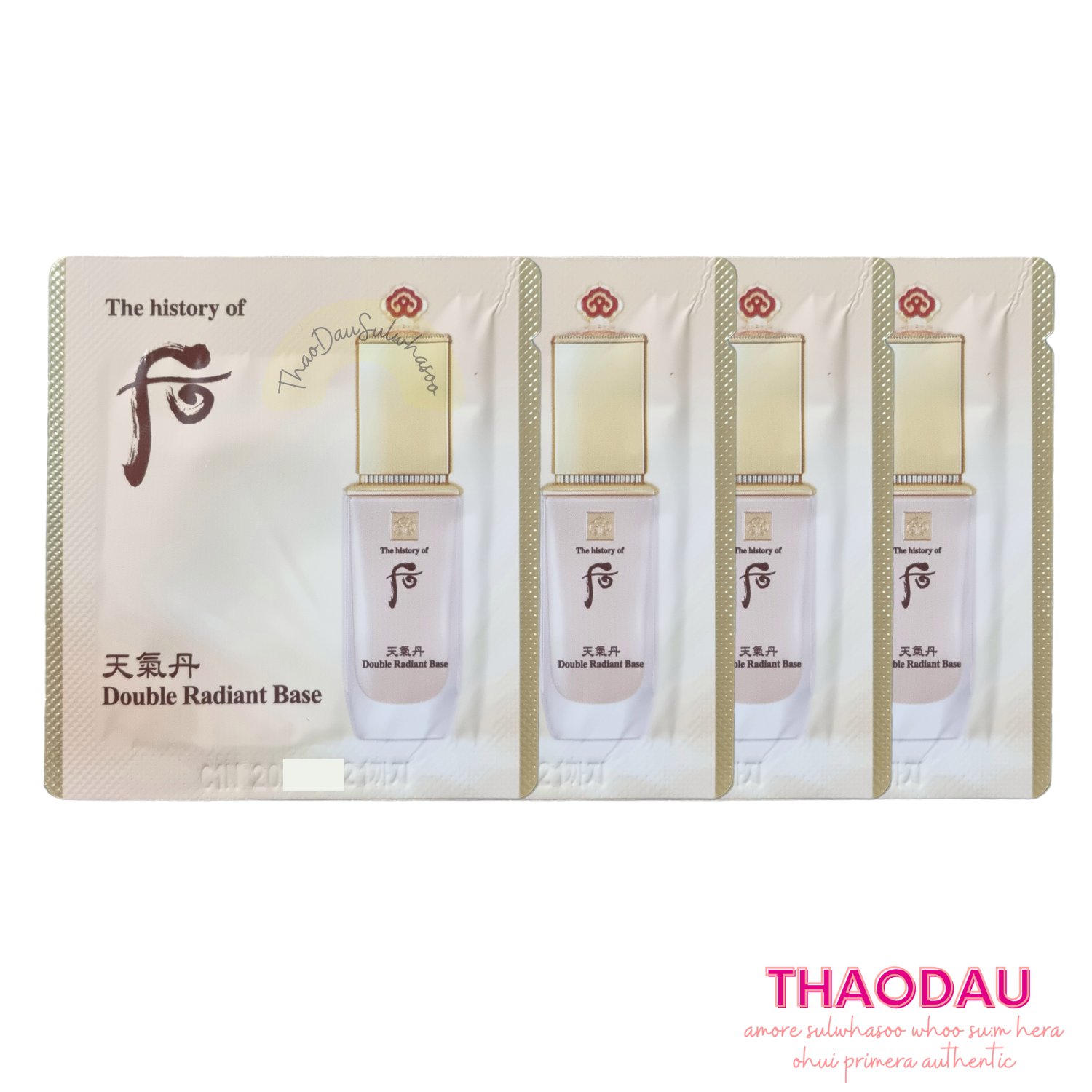 1 HOẶC 10 Kem Lót Whoo Tái Sinh Da Cheongidan Double Radiant Base Sample tloskorea cũ
