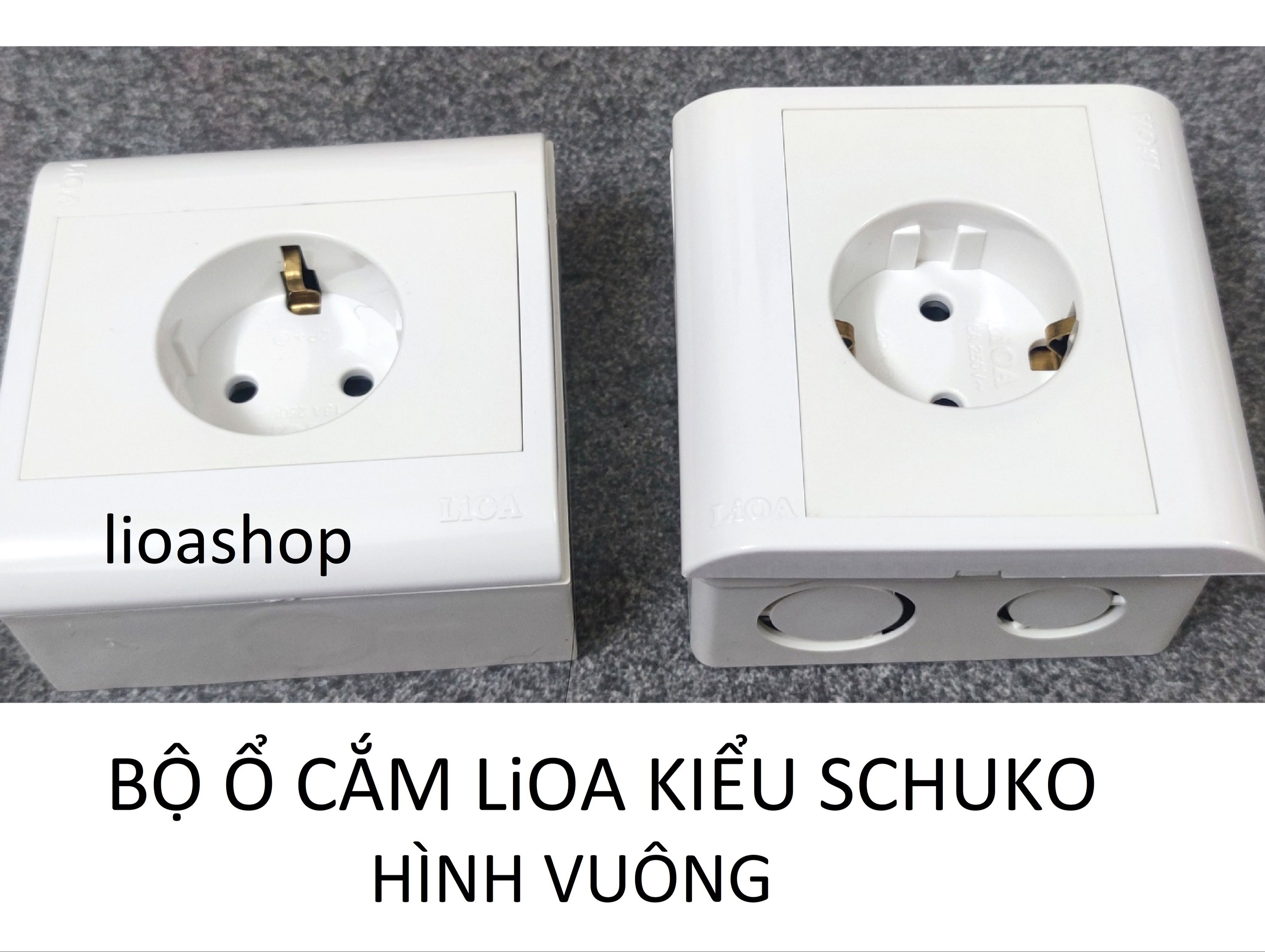 Ổ CẮM ĐƠN KIỂU SCHUKO -16A LiOA