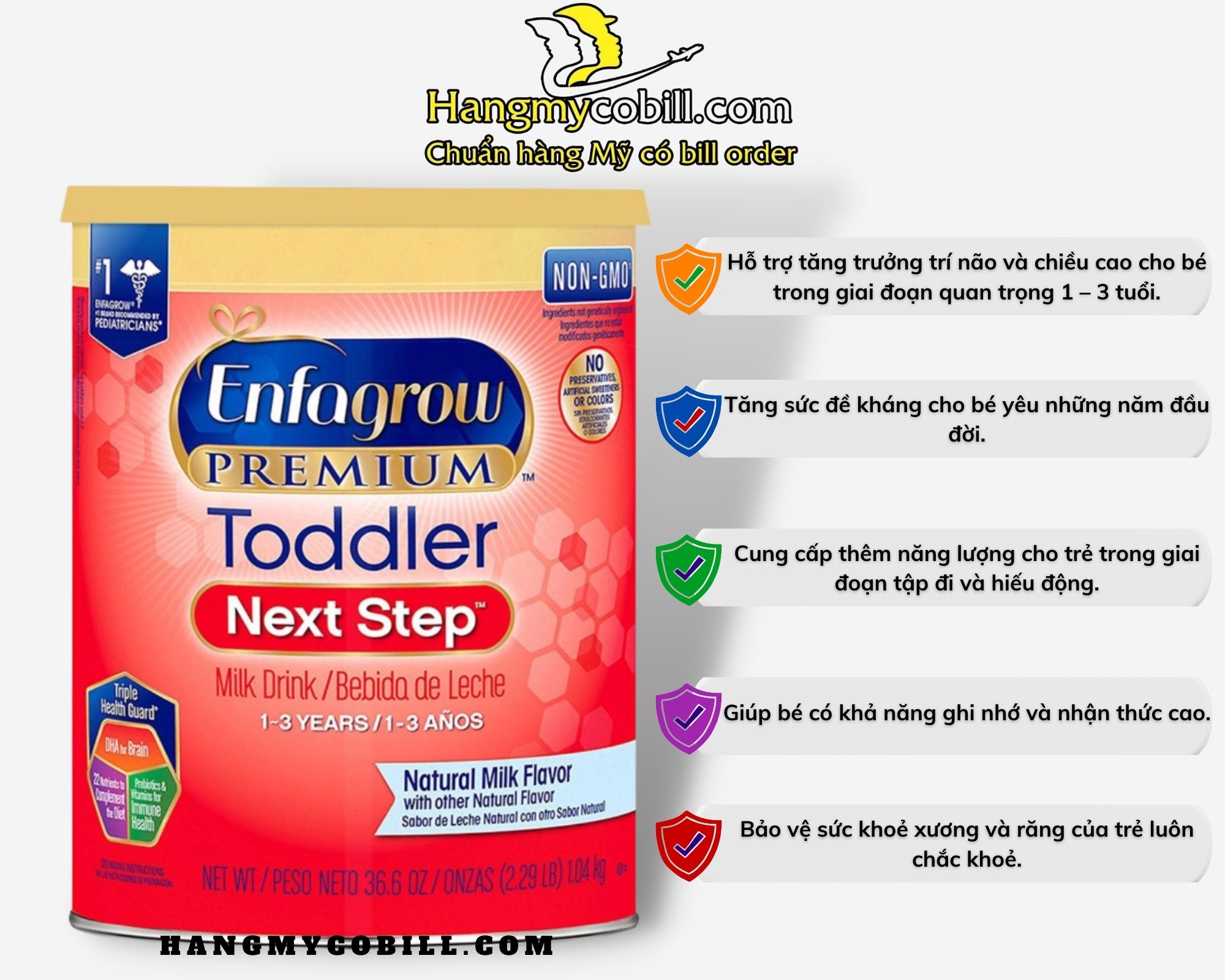 Sữa Enfagrow Premium Toddler Next Step 1,04kg (Có bill nhập)