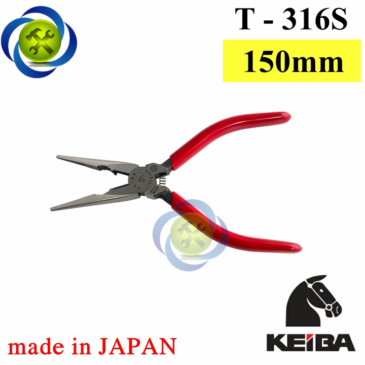 Kìm cắt mũi nhọn 150mm keiba t-316s nhật bản