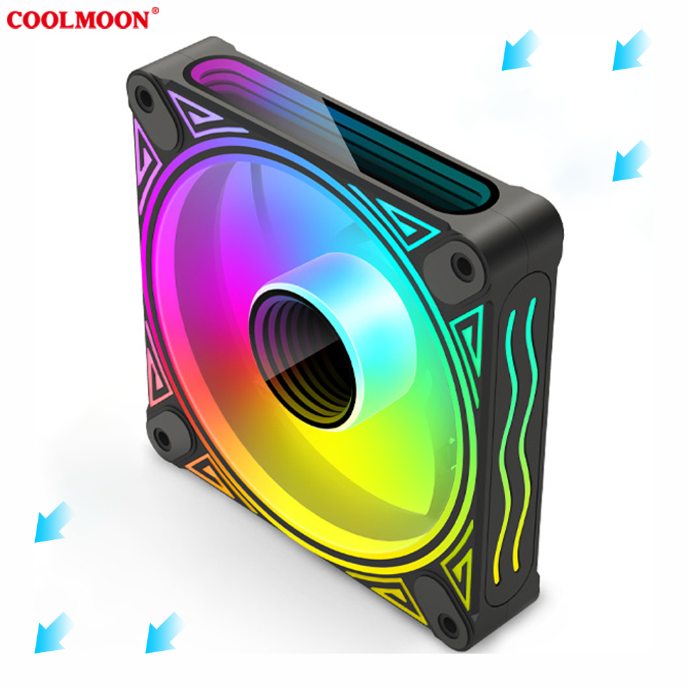 Quạt tản nhiệt, Fan Led ARGB Coolmoon Dragon Mirror DM1 Infinity Lens
